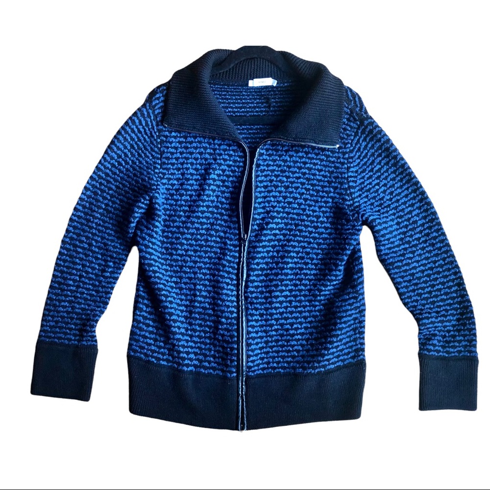 Vince zip up cardigan sweater, size L